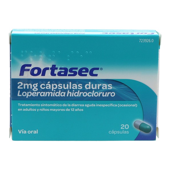 Fortasec 2 mg 20 cápsulas